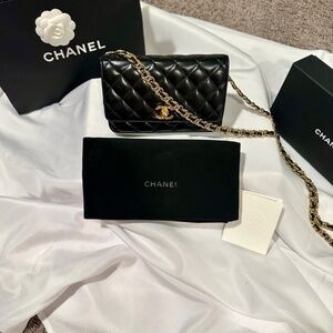 Pristine Condition Chanel Wallet on Chain